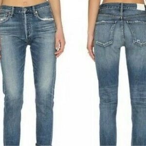Citizens Of Humanity Liya Classic High Rise Medium Wash Crop Jeans - 26